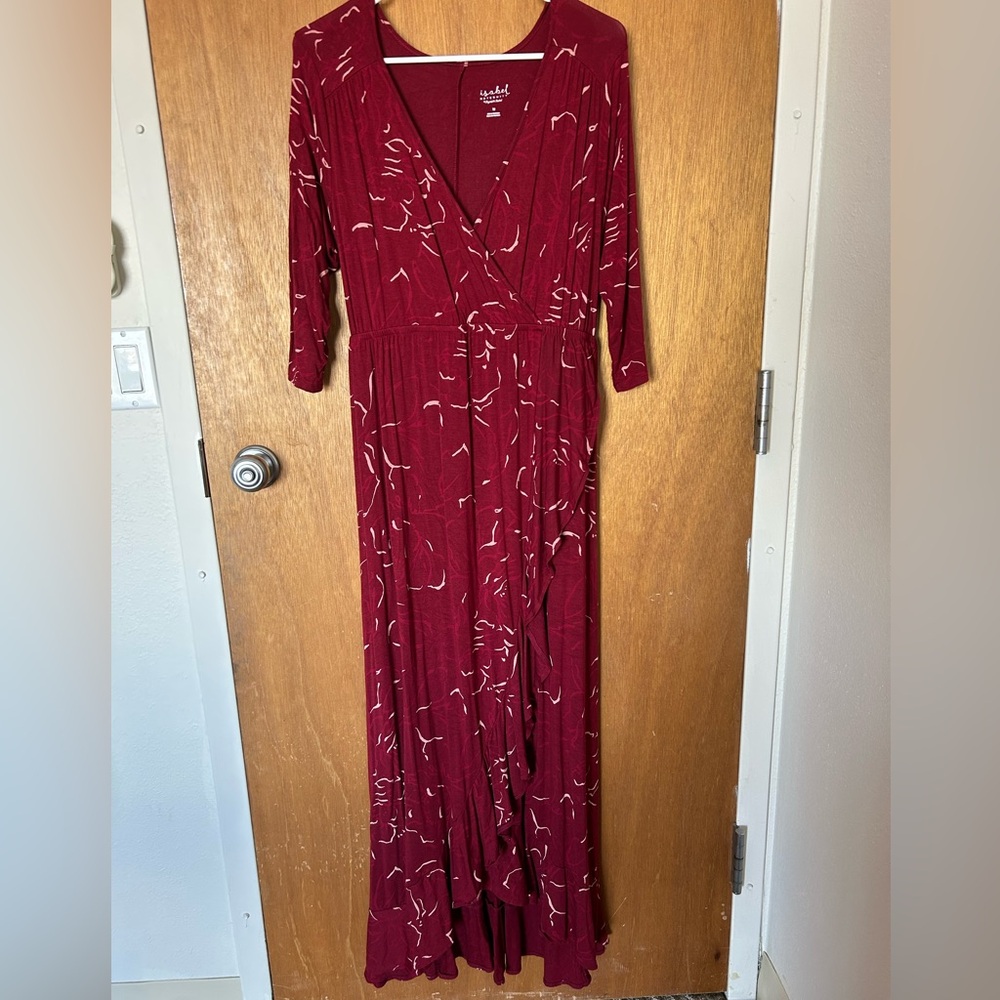 Isabel Maternity Red Dress